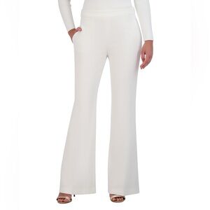NWT BCBGMAXAZRIA Flare Pants Gardenia Size 8